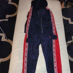 Tommy Hilfiger Sport Velour Tracksuit Sz L